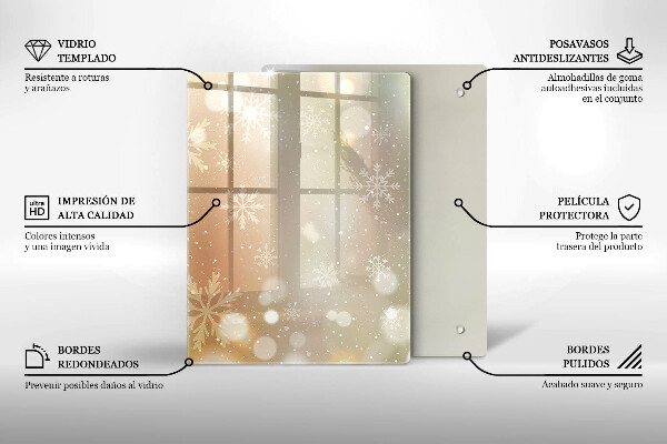 Protetor de placa de indução Flocos de neve