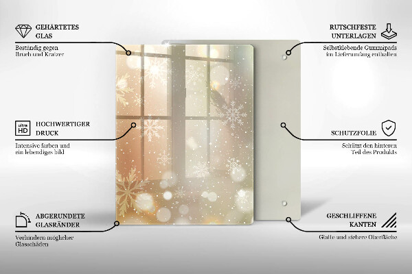 Protetor de placa de indução Flocos de neve