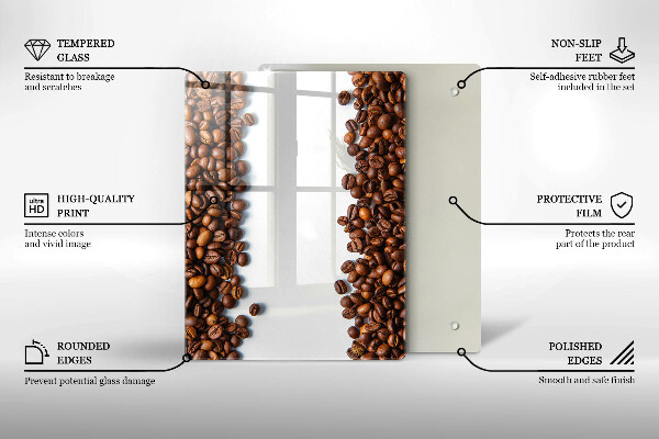 Protetor de placa de indução Grãos de café