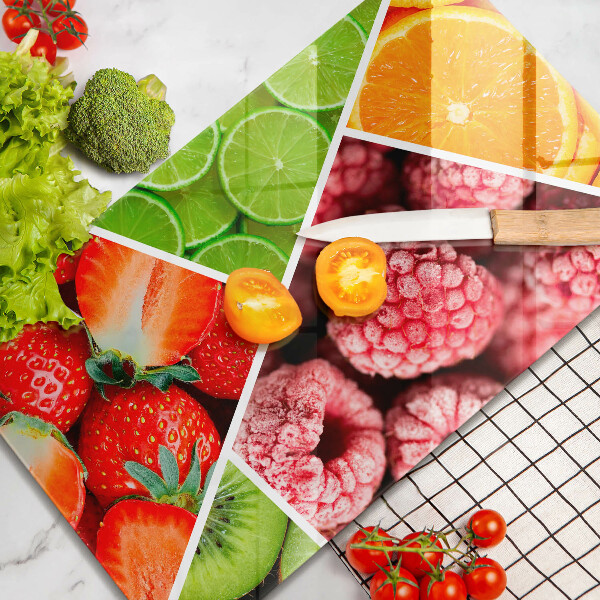 Protetor de bancada Frutas coloridas