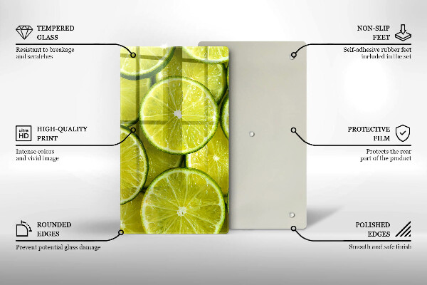 Protetor de bancada Fatias de limão