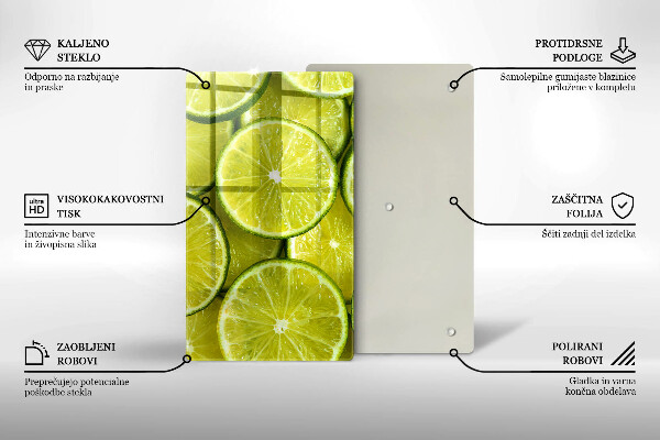 Protetor de bancada Fatias de limão