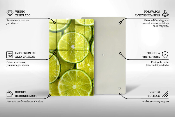Protetor de bancada Fatias de limão
