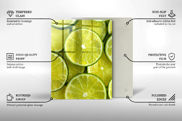 Protetor de bancada Fatias de limão