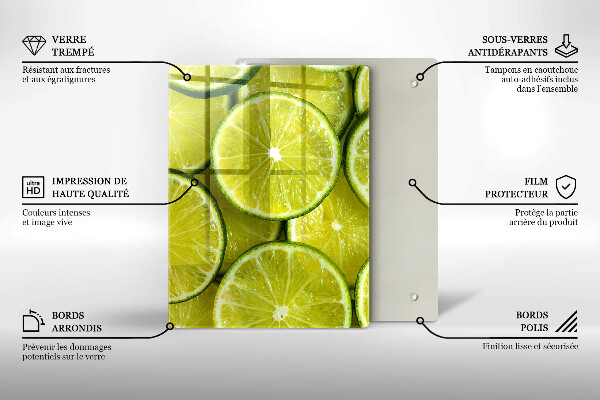 Protetor de bancada Fatias de limão