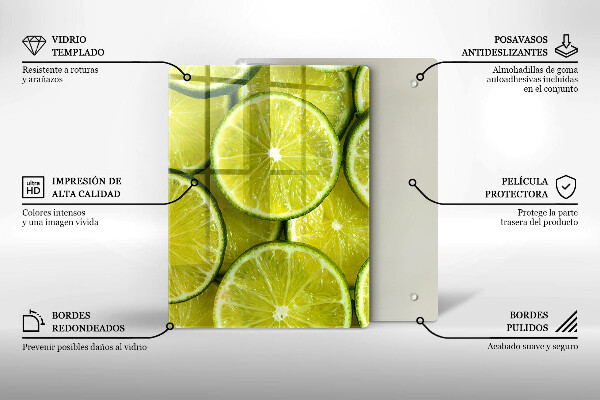 Protetor de bancada Fatias de limão