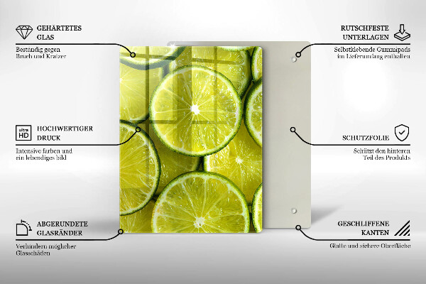 Protetor de bancada Fatias de limão