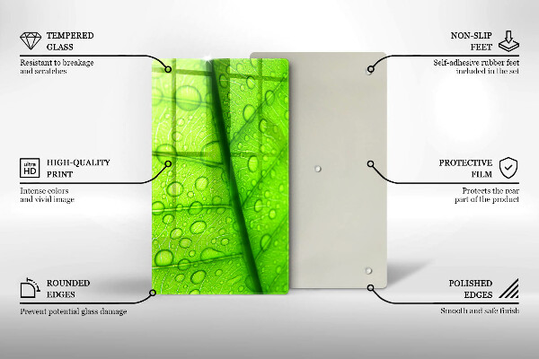 Proteção para placa de indução Close-up de uma folha