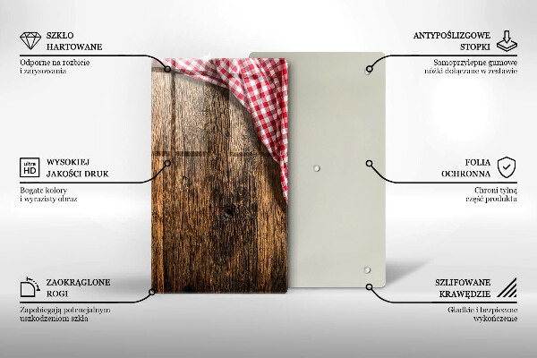 Protetor de placa de indução Mesa de madeira