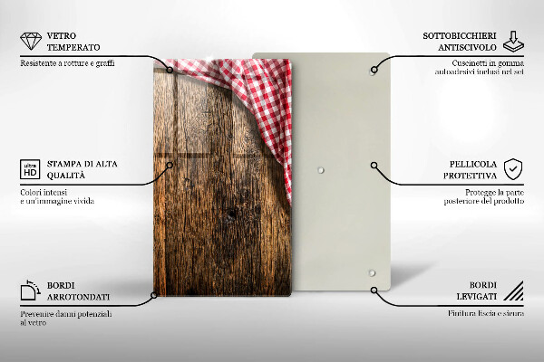 Protetor de placa de indução Mesa de madeira