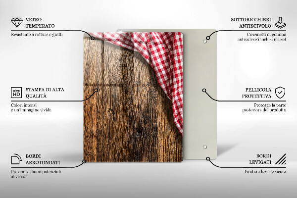 Protetor de placa de indução Mesa de madeira