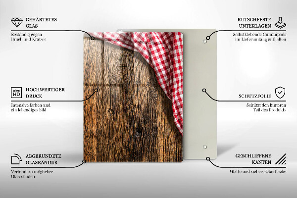 Protetor de placa de indução Mesa de madeira