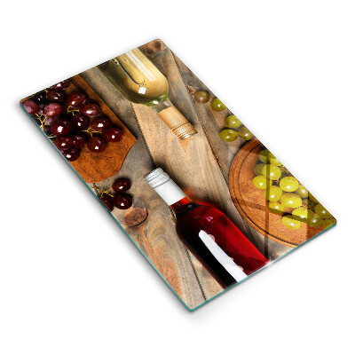 Protetor de placa de indução Garrafas de vinho e uvas