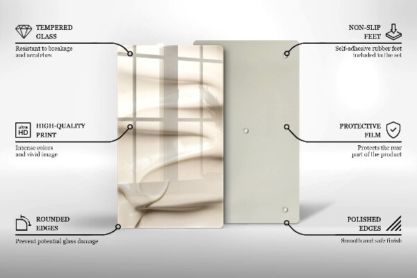 Proteção para placa de indução Sorvete cremoso