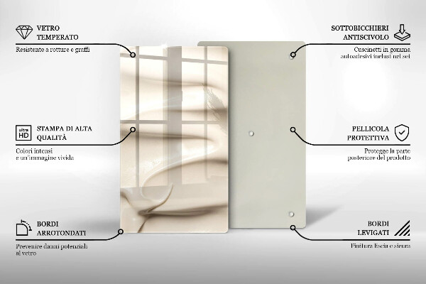 Proteção para placa de indução Sorvete cremoso