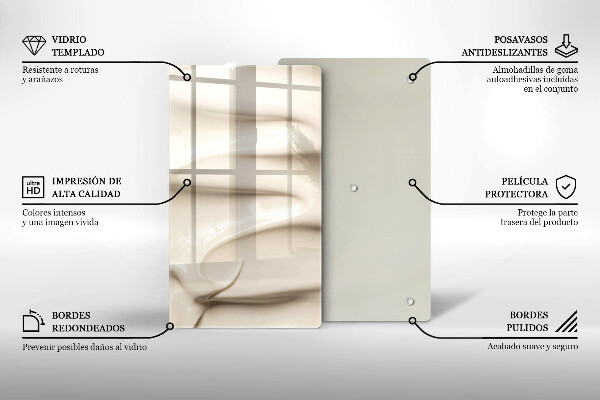 Proteção para placa de indução Sorvete cremoso