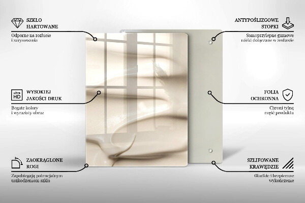 Proteção para placa de indução Sorvete cremoso