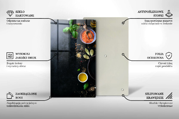 Proteção para placa de indução Tigelas de especiarias