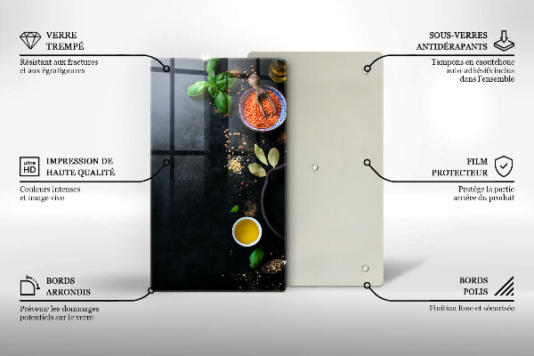 Proteção para placa de indução Tigelas de especiarias