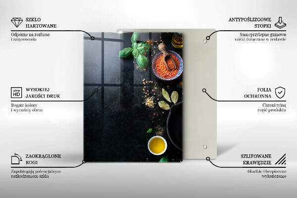 Proteção para placa de indução Tigelas de especiarias