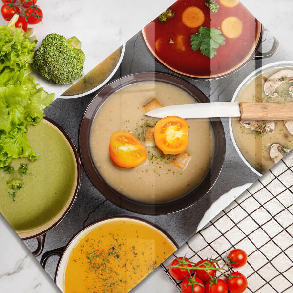 Protetor de placa de indução Sopas coloridas