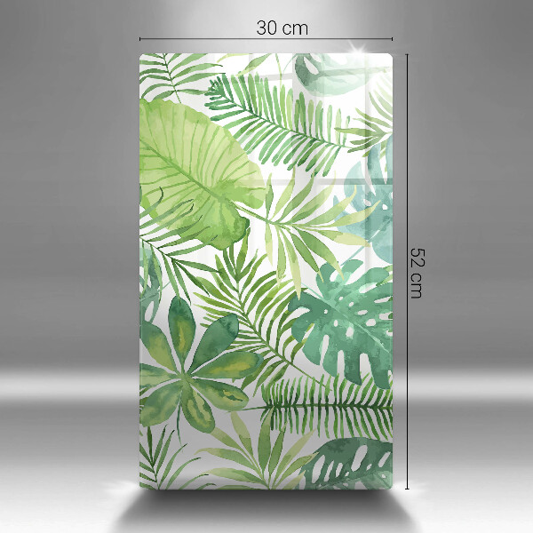 Protetor de bancada Folhas boho em aquarela