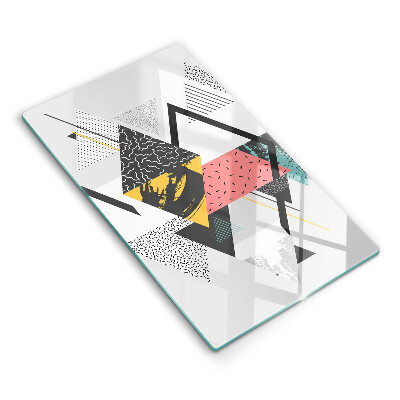 Protetor de placa de indução Triângulos abstratos