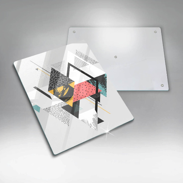 Protetor de placa de indução Triângulos abstratos