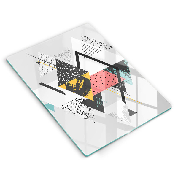 Protetor de placa de indução Triângulos abstratos