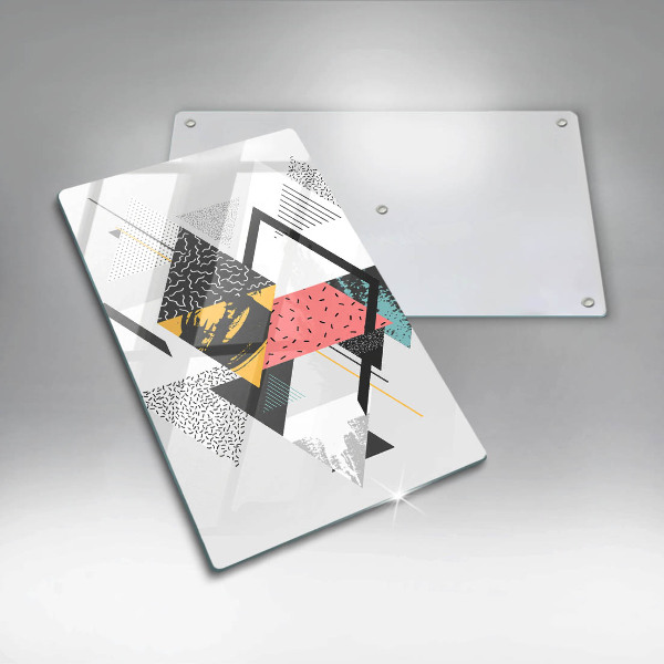 Protetor de placa de indução Triângulos abstratos