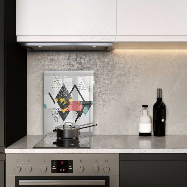 Protetor de placa de indução Triângulos abstratos