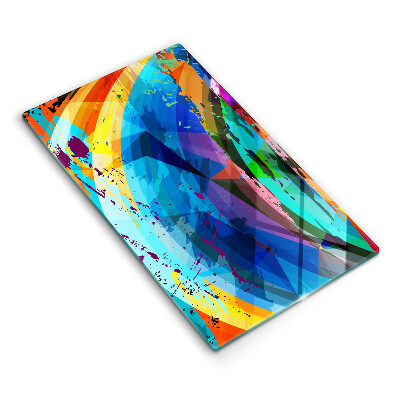 Protetor de placa de indução Manchas de tinta coloridas