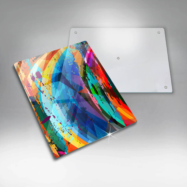 Protetor de placa de indução Manchas de tinta coloridas