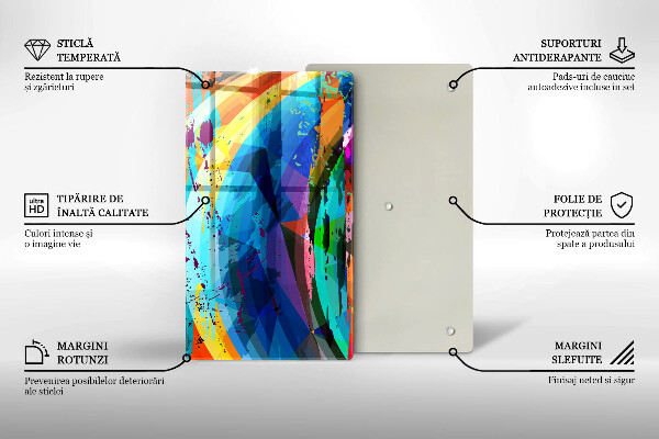 Protetor de placa de indução Manchas de tinta coloridas