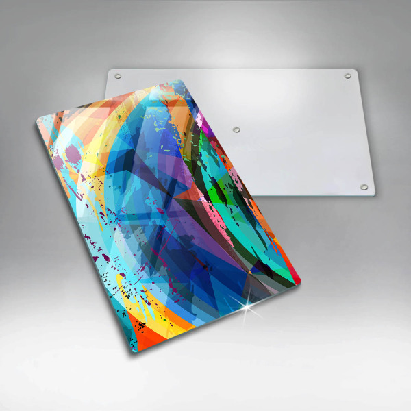 Protetor de placa de indução Manchas de tinta coloridas