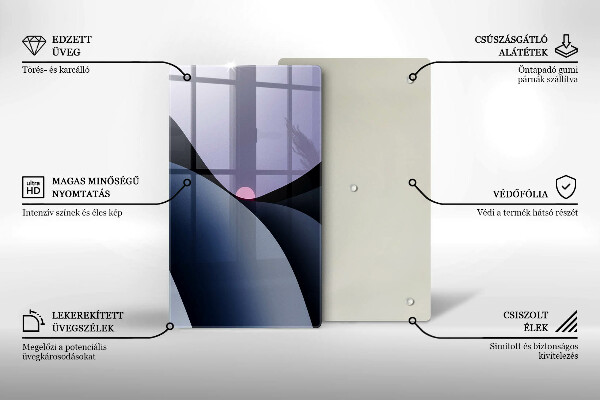 Protetor de placa de indução Formas abstratas