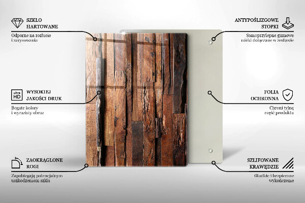 Protetor de placa de indução Tábuas de madeira decorativas