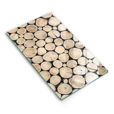 Proteção para placa de indução Troncos de árvores de madeira