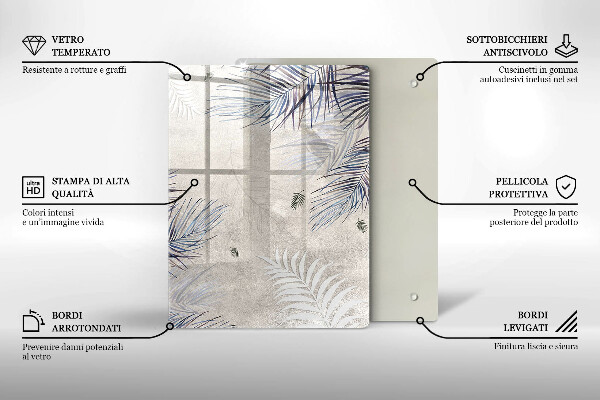 Protetor de placa de indução Folhas sutis