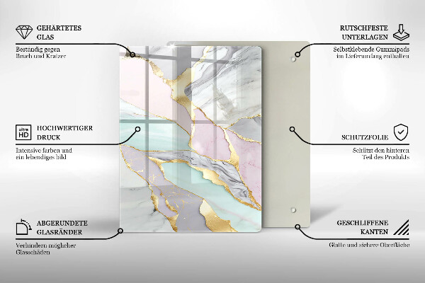 Protetor de bancada Mármore pastel