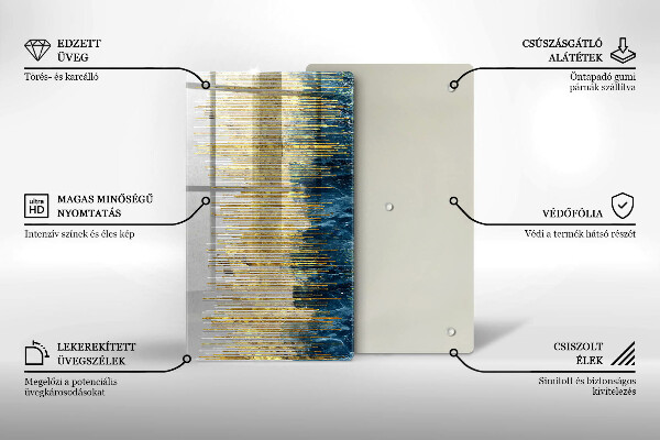 Proteção para placa de indução Abstração do designer