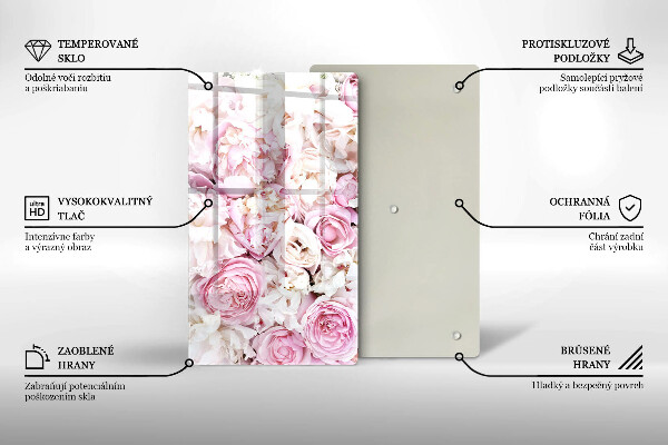 Protetor de placa de indução Buquê de peônias