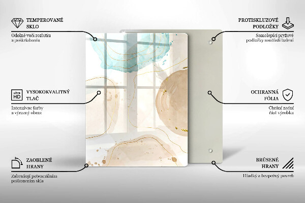 Proteção para placa de indução Bokeh boho e dourado