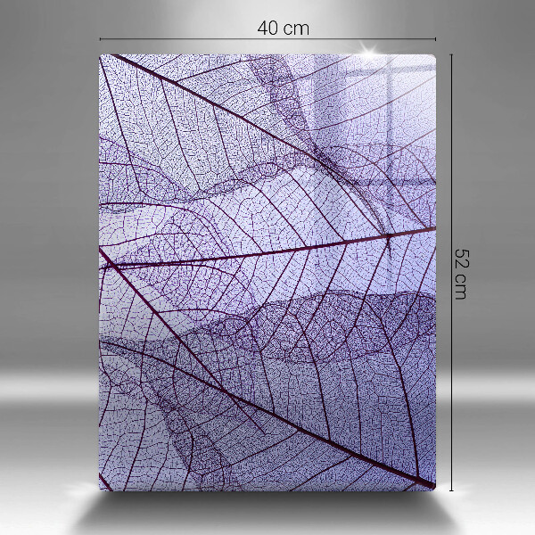 Proteção para placa de indução Folhas com nervuras