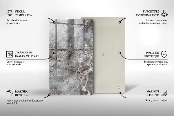 Proteção para placa de indução Textura de pedra