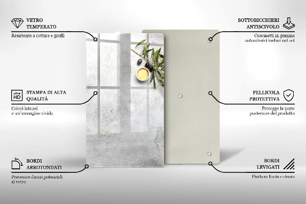 Protetor de bancada Azeitonas em concreto