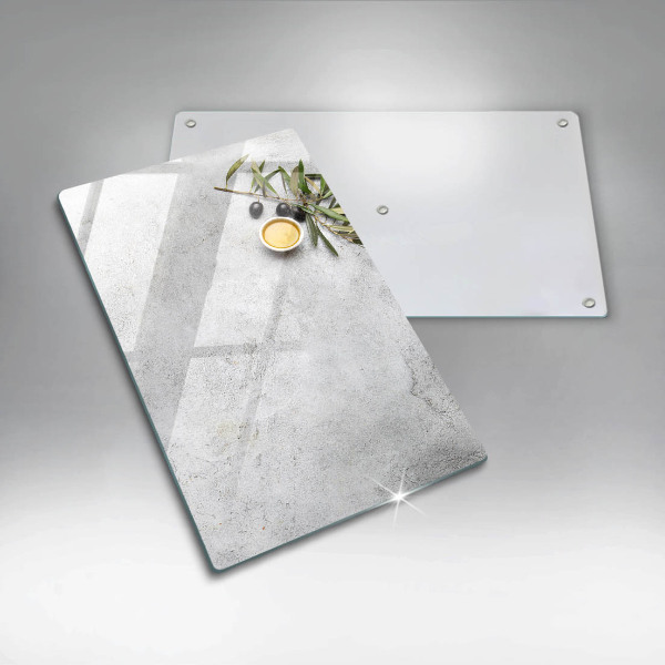 Protetor de bancada Azeitonas em concreto