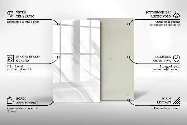 Protetor de placa de indução Mármore delicado