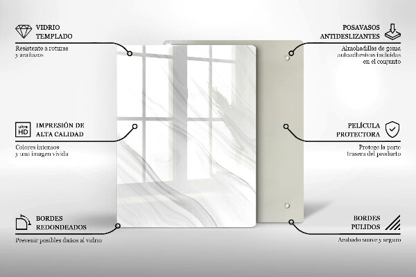 Protetor de placa de indução Mármore delicado