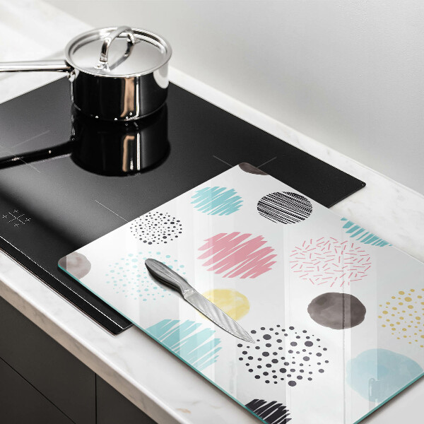 Proteção para placa de indução Formas pintadas